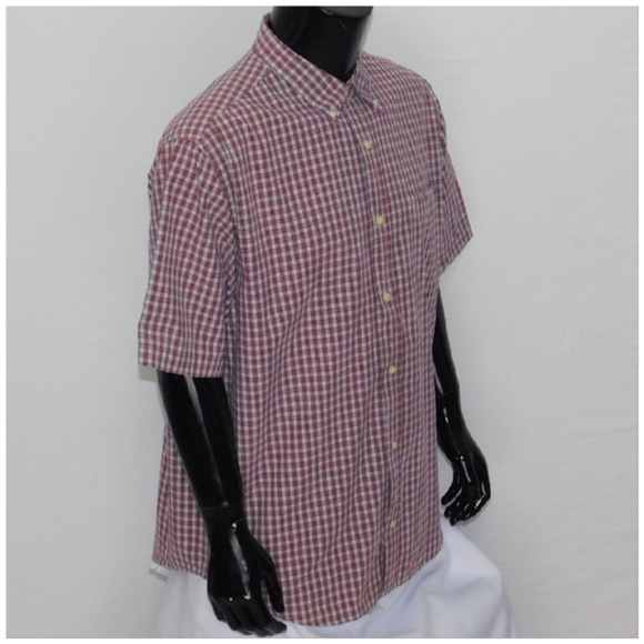 Short Sleeve, Buttonup, Plaid, size Large - Picture 5 of 8